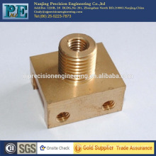 Customized cnc milling brass thread parts